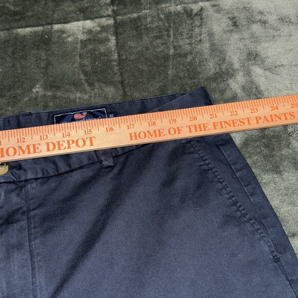 Vineyard Vines Shorts Mens 42 Navy Blue Club Short Cotton Twill Chino Adult - Picture 3 of 7